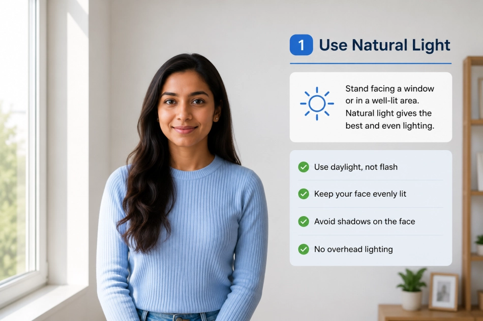 Using natural window light for an even, shadow-free photo